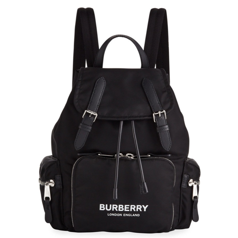 Burberry Nylon Medium Drawstring Backpack